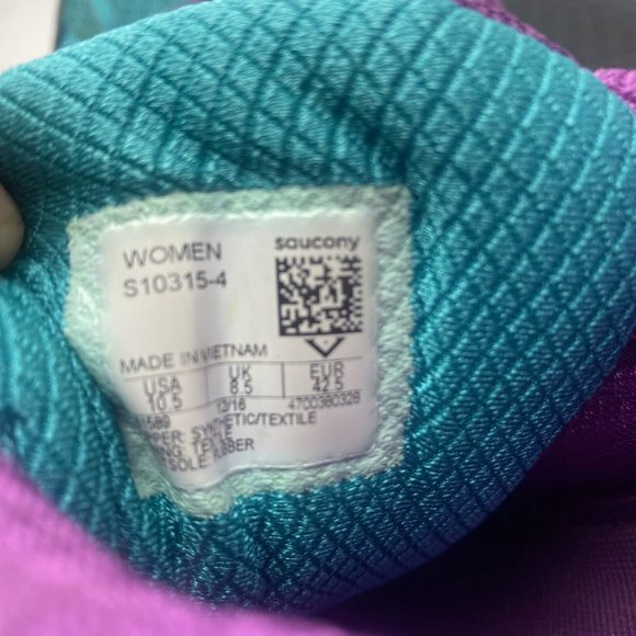 Saucony Omni 15 Womens Size 10.5 S10315-4 Purple Blue Running Shoes - Picture 8 of 8